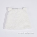Baby winter knitted hats with furry animal ears